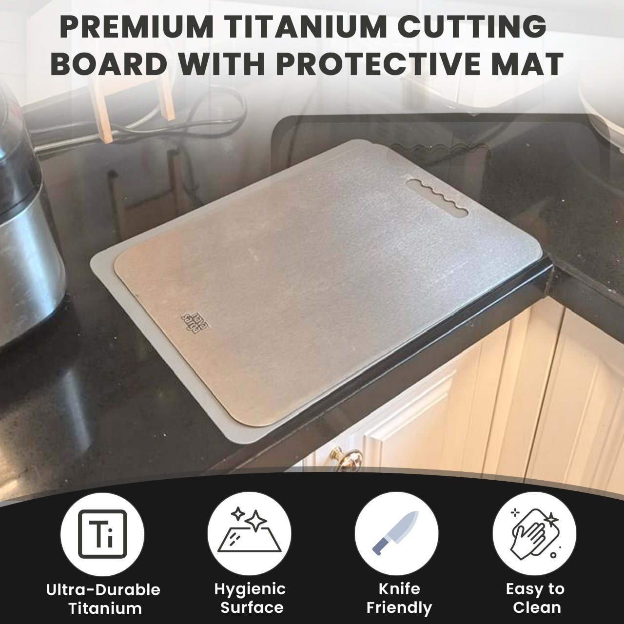 Protective mat in a kitchen