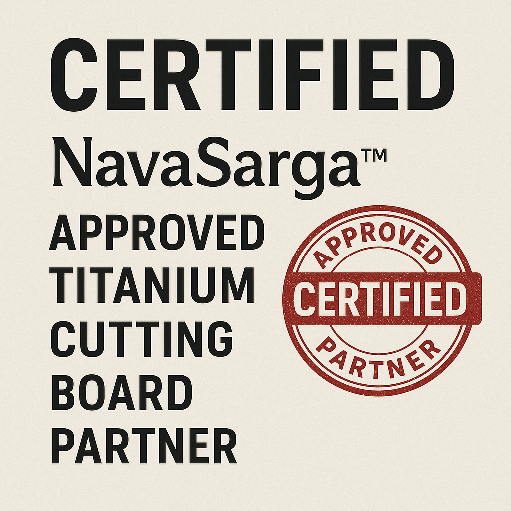 NavaSarga titanium cutting board certification