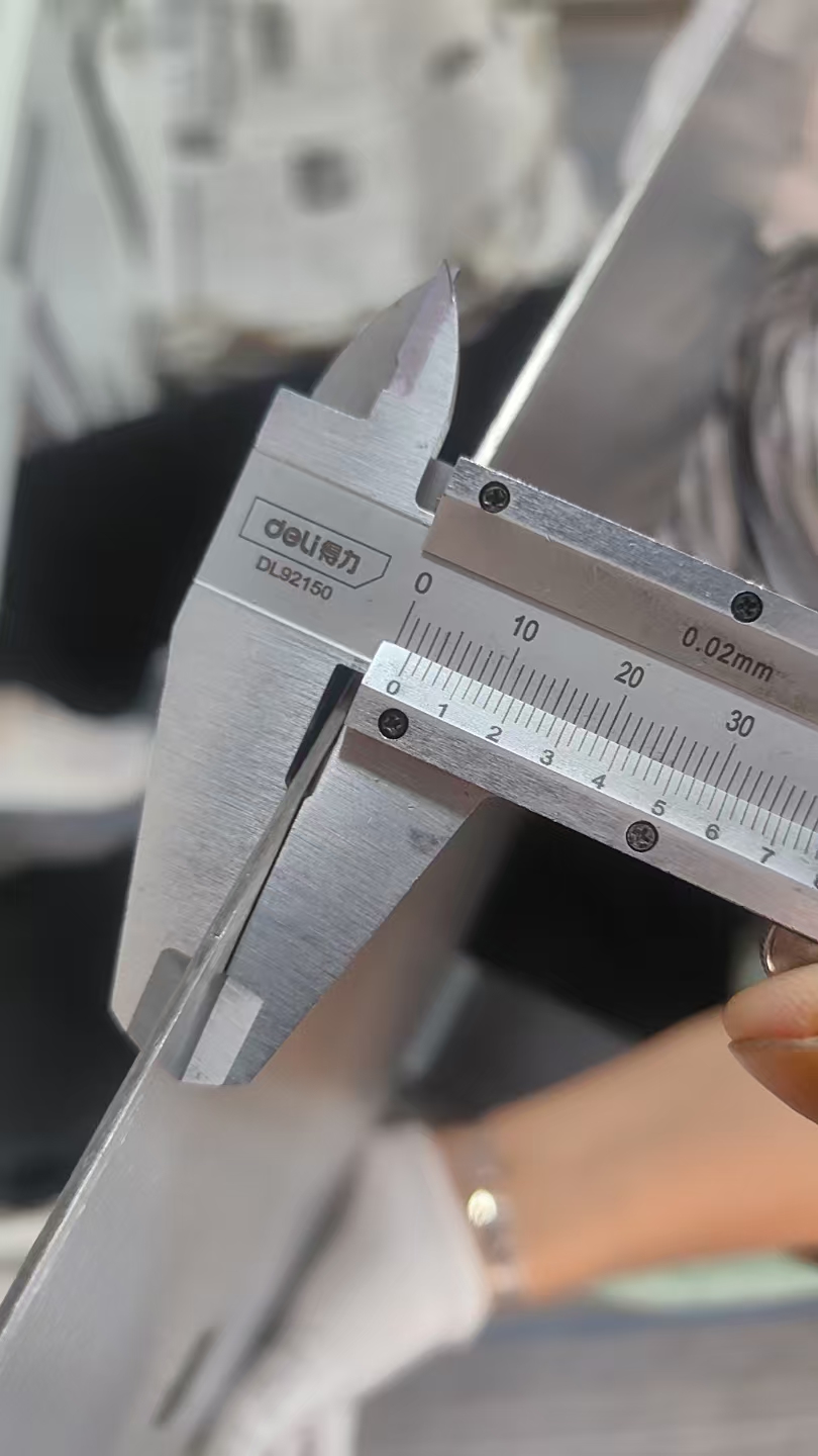 Titanium board thickness