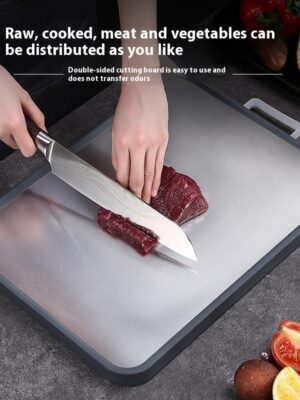 Antibacterial Cutting Board 304 Stainless Steel Chopping Board Kitchen
