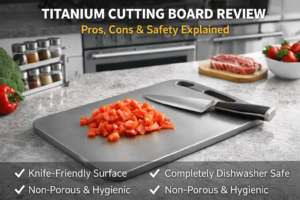 Titanium cutting board made in USA