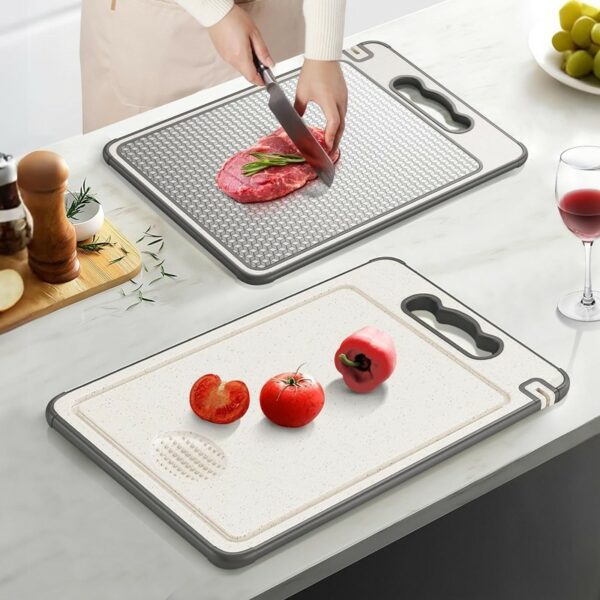 Titanium Cutting Board Double-Sided Titanium Chopping Boards For Kitchen Camping