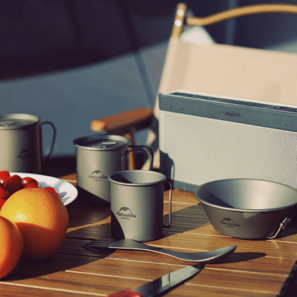 Titanium Bowl Picnic Pure Titanium Bowl Folding Water Cup