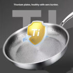 Titanium Steak Pan Titanium Alloy Non-stick Skillet