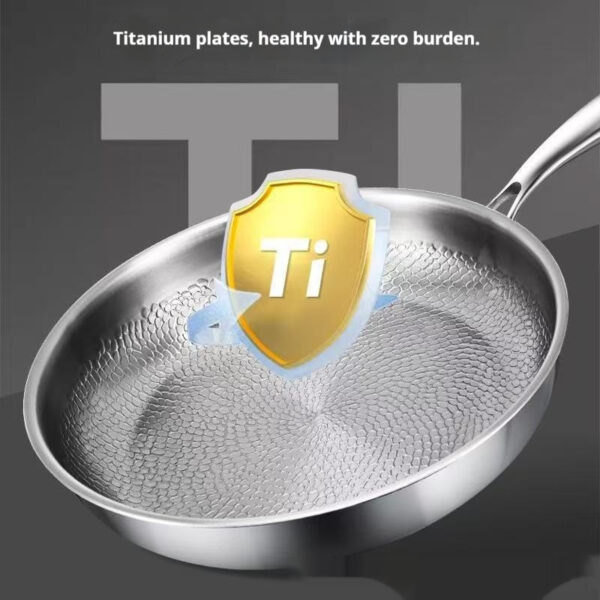 Titanium Steak Pan Titanium Alloy Non-stick Skillet