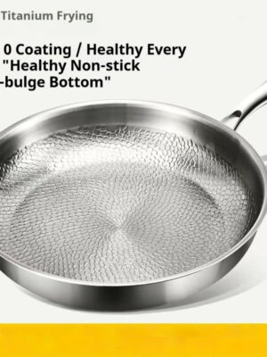 Titanium Steak Pan Titanium Alloy Non-stick Skillet