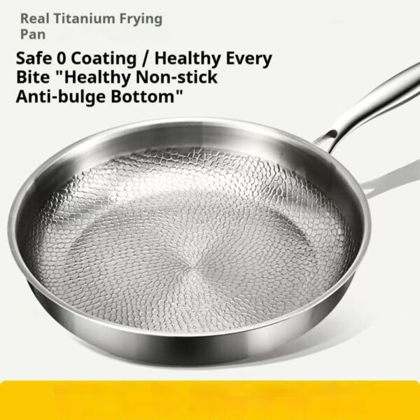 Titanium Steak Pan Titanium Alloy Non-stick Skillet