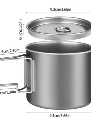 Titanium Cup Pure Titanium Outdoor 800ml 29oz Cup For Camping