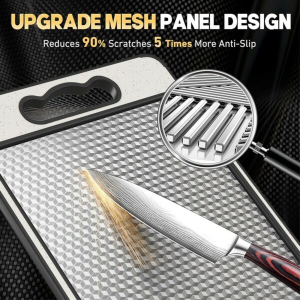 Titanium Cutting Board Double-Sided Titanium Chopping Boards For Kitchen Camping