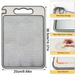 Titanium Cutting Board Double-Sided Titanium Chopping Boards For Kitchen Camping