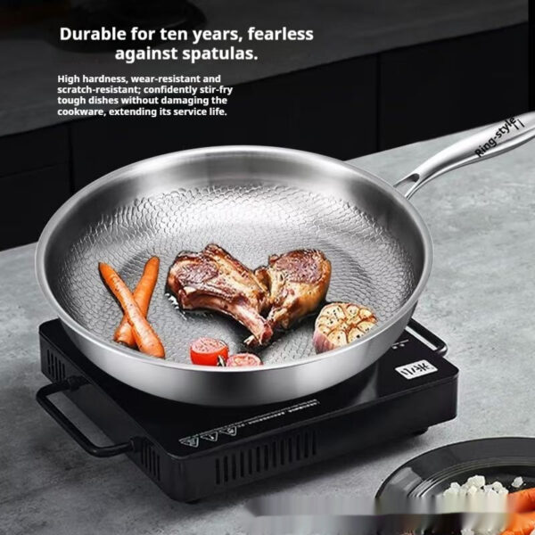 Titanium Steak Pan Titanium Alloy Non-stick Skillet